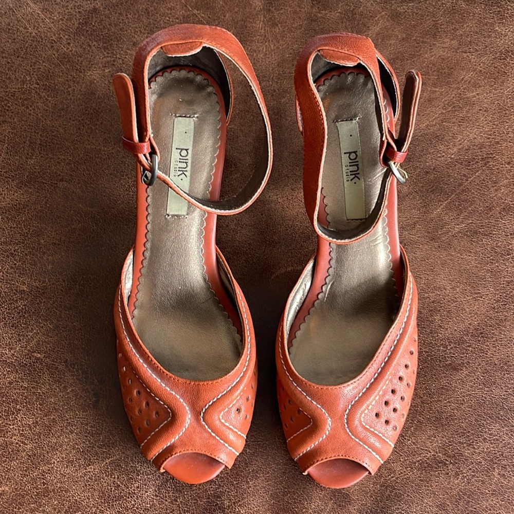Anthropologie Peep Toe Heels